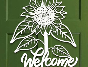 Intra απο ξύλο plywood 3mm-4mm πάχος – Πακέτο κοπής με λέιζερ καλωσορίσματος Sunflower Sign Δίασταση  40x30 cm INTRAFABR-100591675 - Image 10