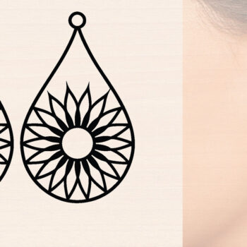 Intra απο ξύλο plywood 3mm-4mm πάχος – Σκουλαρίκια από ξύλο ηλίανθου με Δίασταση 5x5 cm INTRAFABR-120423049 - Image 1