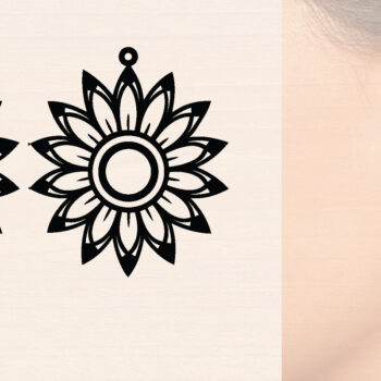 Intra απο ξύλο plywood 3mm-4mm πάχος – Σκουλαρίκια από ξύλο ηλίανθου με Δίασταση 5x5 cm INTRAFABR-120423148 - Image 1