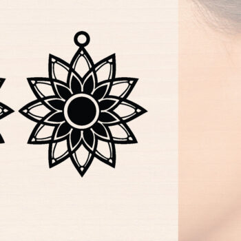 Intra απο ξύλο plywood 3mm-4mm πάχος – Σκουλαρίκια από ξύλο ηλίανθου με Δίασταση 5x5 cm INTRAFABR-120423235 - Image 1