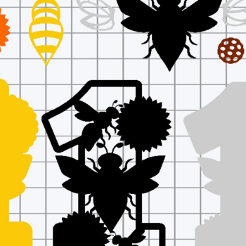 Intra απο ξύλο plywood 3mm-4mm πάχος – Sunflowers, Bee the Sunshine Numbers 3D Δίασταση  20x20 cm INTRAFABR-75828448 - Image 3