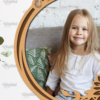 Intra απο ξύλο plywood 3mm-4mm πάχος – Ηλίανθοι Κορνίζες φωτογραφιών Πακέτο κοπής με λέιζερ Δίασταση  20x20 cm INTRAFABR-100604781 - Image 6