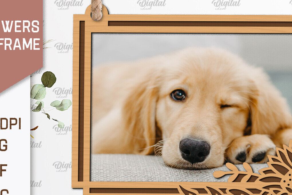 Intra απο ξύλο plywood 3mm-4mm πάχος – Κορνίζες Ηλίανθων  κοπής με λέιζερ Δίασταση  20x20 cm INTRAFABR-100543391