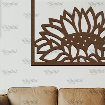 Intra απο ξύλο plywood 3mm-4mm πάχος – Πακέτο κοπής Laser Art Wall Art Sunflowers Δίασταση 40x30 cm INTRAFABR-100477600 - Image 7