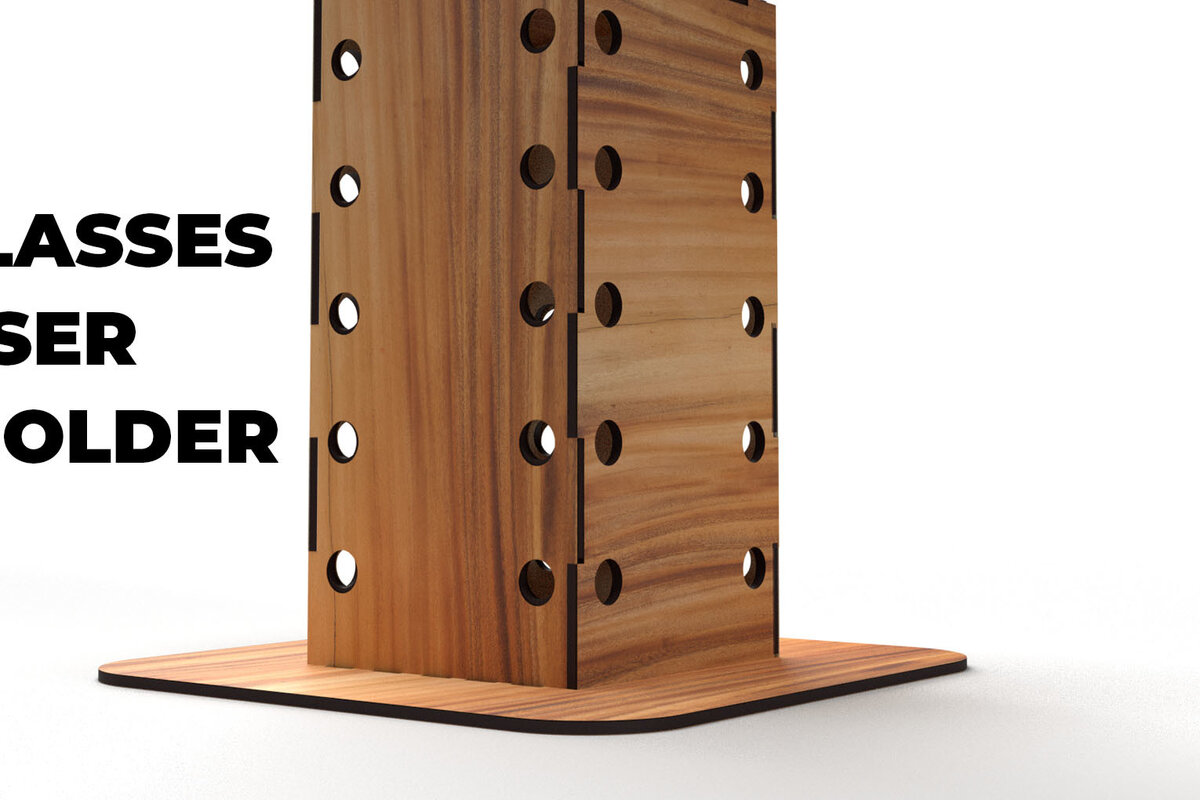 Intra απο ξύλο plywood 3mm-4mm πάχος – Θήκη γυαλιών ηλίου Αρχεία κοπής με λέιζερ Δίασταση  20x20 cm INTRAFABR-75975542