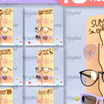 Intra απο ξύλο plywood 3mm-4mm πάχος – Πακέτο κοπής Laser Holders για γυαλιά ηλίου Δίασταση 20x20 cm INTRAFABR-98045666 - Image 1