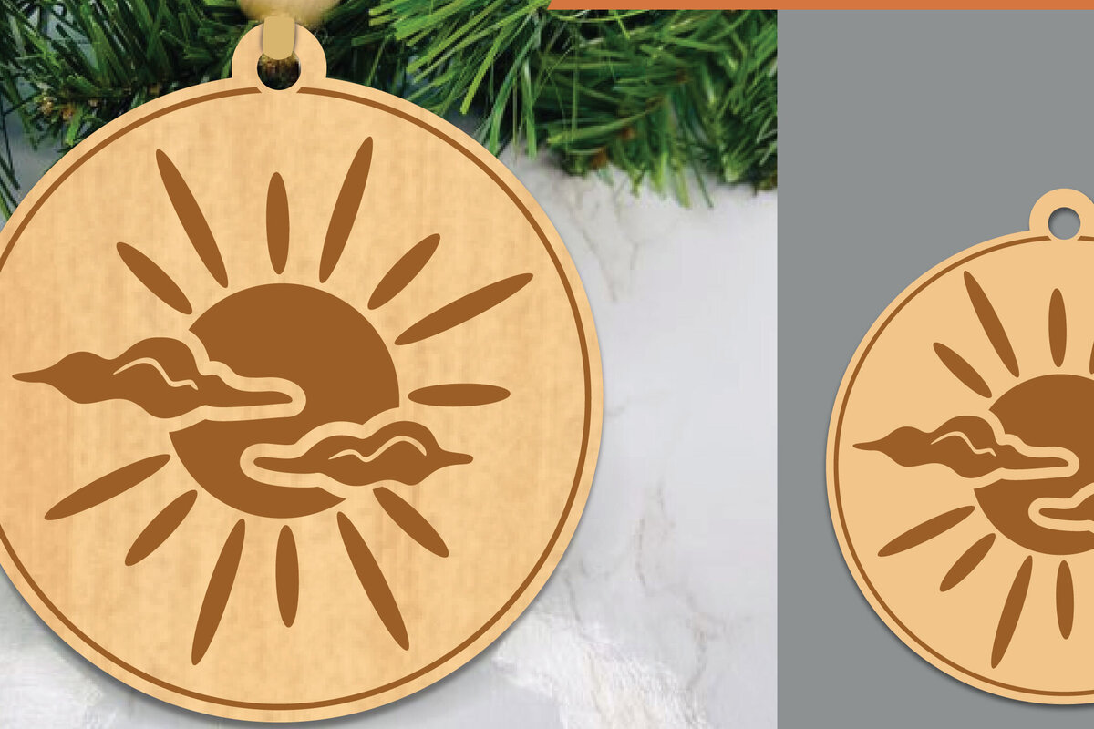 Intra απο ξύλο plywood 3mm-4mm πάχος – Στολίδι Sunlight Δίασταση  20x20 cm INTRAFABR-106402025