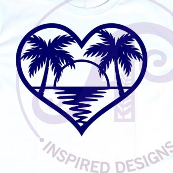 Intra απο ξύλο plywood 3mm-4mm πάχος – Επιγραφή Sunset Beach Heart Wall, Αρχείο. Δίασταση  20x20 cm INTRAFABR-124952576 - Image 3