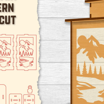 Intra απο ξύλο plywood 3mm-4mm πάχος – Φωτιστικό Sunset Mountain Lasercut BNDLES Δίασταση  20x20 cm INTRAFABR-118689758 - Image 3