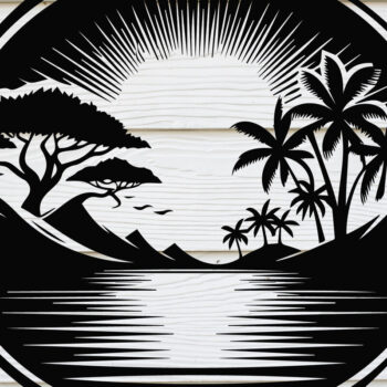 Intra απο ξύλο plywood 3mm-4mm πάχος – Πακέτο Scene 30 Sunset Δίασταση  20x20 cm INTRAFABR-123794237 - Image 2