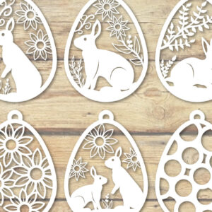 Intra απο ξύλο plywood 3mm-4mm πάχος – Super Bundle Πασχαλινό Αυγό Δίασταση  20x20 cm INTRAFABR-62634893