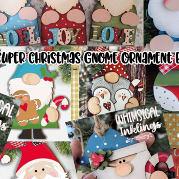 Intra απο ξύλο plywood 3mm-4mm πάχος – Πακέτο Super Christmas Gnome Laser Δίασταση  20x20 cm INTRAFABR-110234465 - Image 1