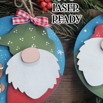 Intra απο ξύλο plywood 3mm-4mm πάχος – Πακέτο Super Christmas Gnome Laser Δίασταση  20x20 cm INTRAFABR-110234465 - Image 4
