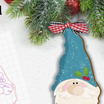 Intra απο ξύλο plywood 3mm-4mm πάχος – Πακέτο Super Christmas Gnome Laser Δίασταση  20x20 cm INTRAFABR-110234465 - Image 10