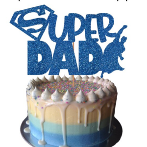 Intra απο ξύλο plywood 3mm-4mm πάχος – Super Dad Cake Topper Δίασταση  20x20 cm INTRAFABR-12271014