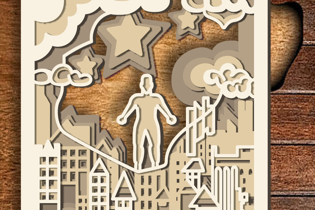 Intra απο ξύλο plywood 3mm-4mm πάχος – Super Dad Shadow Box 3D/Happy Father Δίασταση  20x20 cm INTRAFABR-72315765