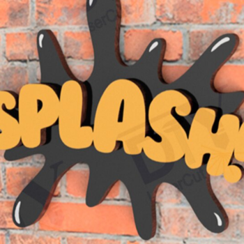 Intra απο ξύλο plywood 3mm-4mm πάχος – Σημάδια κόμικ Super Hero Δίασταση  20x20 cm INTRAFABR-109867050 - Image 2