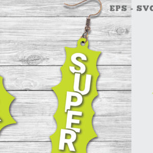 Intra απο ξύλο plywood 3mm-4mm πάχος – Σκουλαρίκια Super Δίασταση  5x5 cm INTRAFABR-112070746