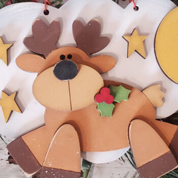 Intra απο ξύλο plywood 3mm-4mm πάχος – Πακέτο Super Reindeer Δίασταση 20x20 cm INTRAFABR-110234829 - Image 3