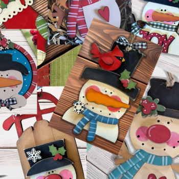 Intra απο ξύλο plywood 3mm-4mm πάχος – Πακέτο Laser Super Snowman Orna Δίασταση 20x20 cm INTRAFABR-110235264 - Image 1