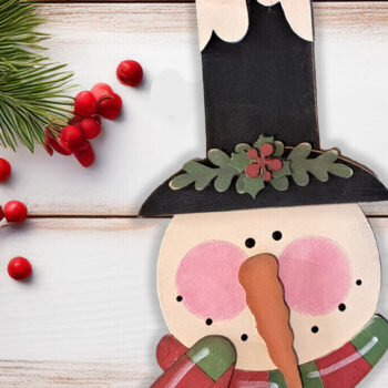 Intra απο ξύλο plywood 3mm-4mm πάχος – Πακέτο Laser Super Snowman Orna Δίασταση 20x20 cm INTRAFABR-110235264 - Image 3