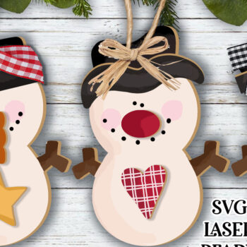 Intra απο ξύλο plywood 3mm-4mm πάχος – Πακέτο Super Snowman- Δίασταση 20x20 cm INTRAFABR-55447101 - Image 11