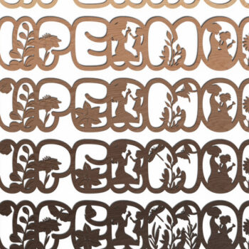 Intra απο ξύλο plywood 3mm-4mm πάχος – Supermom 3D, με Mother's Δίασταση 20x20 cm INTRAFABR-120628541 - Image 2