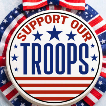 Intra απο ξύλο plywood 3mm-4mm πάχος – Υποστηρίξτε τα στρατεύματά μας Στρογγυλή πινακίδα Δίασταση  20x20 cm INTRAFABR-123525727 - Image 6