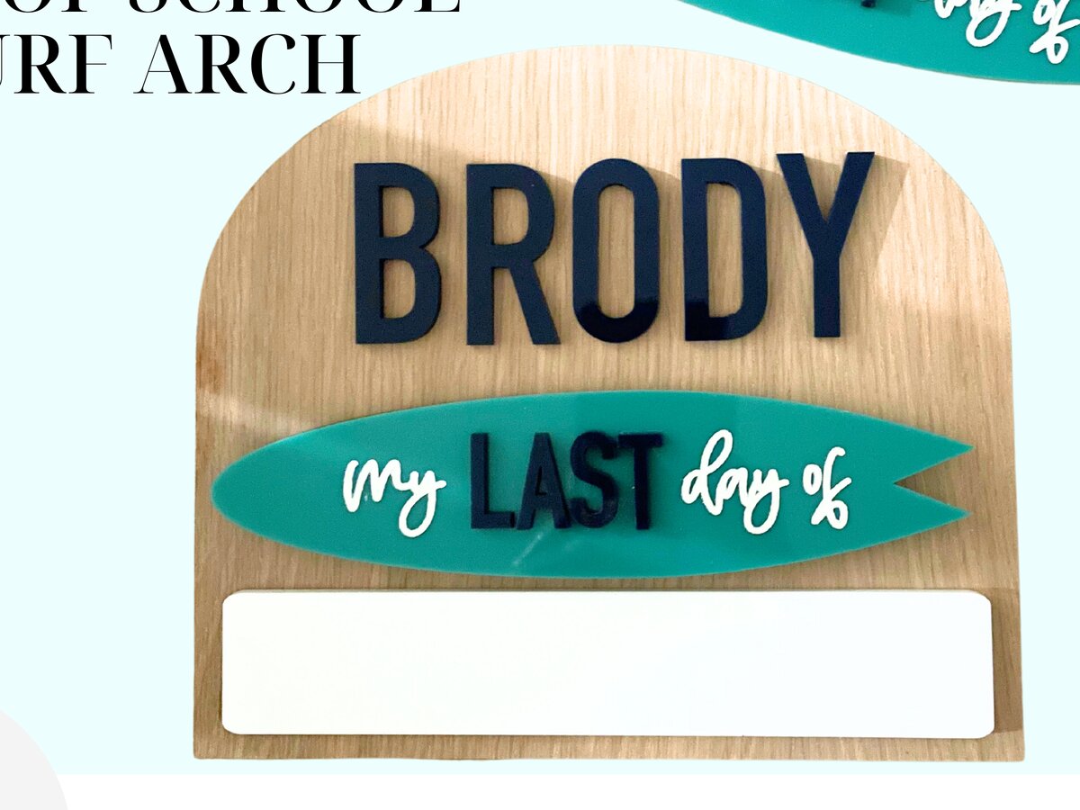 Intra απο ξύλο plywood 3mm-4mm πάχος – Surf Arch School Whiteboard | Πρώτη Ημέρα Δίασταση  20x20 cm INTRAFABR-115290901