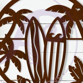 Intra απο ξύλο plywood 3mm-4mm πάχος – Surf Boards Beach Wall Art Sign, Δίασταση  40x30 cm INTRAFABR-110796415 - Image 1