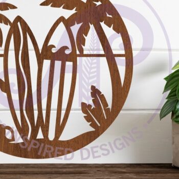 Intra απο ξύλο plywood 3mm-4mm πάχος – Surf Boards Beach Wall Art Sign, Δίασταση  40x30 cm INTRAFABR-110796415 - Image 2