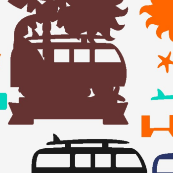 Intra απο ξύλο plywood 3mm-4mm πάχος – Surf Cake Topper 3D Δίασταση  20x20 cm INTRAFABR-101621757 - Image 3