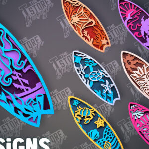 Intra απο ξύλο plywood 3mm-4mm πάχος – Πακέτο σχεδίασης Surf | Καλοκαίρι Δίασταση  20x20 cm INTRAFABR-100126512