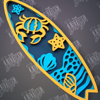 Intra απο ξύλο plywood 3mm-4mm πάχος – Πακέτο σχεδίασης Surf | Καλοκαίρι Δίασταση  20x20 cm INTRAFABR-100126512 - Image 9