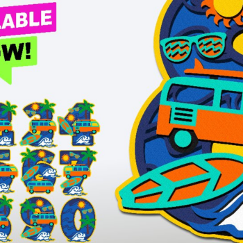 Intra απο ξύλο plywood 3mm-4mm πάχος – Surf Numbers Δίασταση 20x20 cm INTRAFABR-38664690 - Image 1