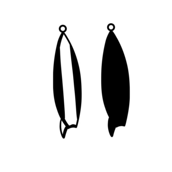 Intra απο ξύλο plywood 3mm-4mm πάχος – Σκουλαρίκι για ιστιοσανίδα Σκουλαρίκι παραλίας Δίασταση  5x5 cm INTRAFABR-66305194 - Image 2