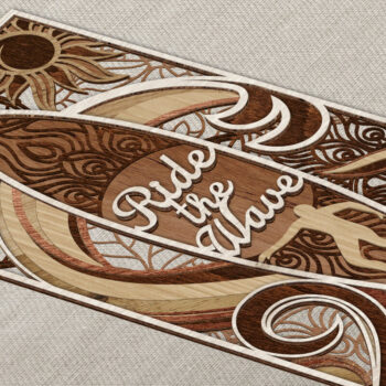 Intra απο ξύλο plywood 3mm-4mm πάχος – Ξύλινη διακόσμηση τοίχου σανίδα του σερφ Δίασταση  40x30 cm INTRAFABR-73691338 - Image 2