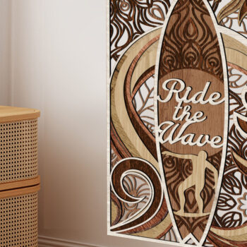 Intra απο ξύλο plywood 3mm-4mm πάχος – Ξύλινη διακόσμηση τοίχου σανίδα του σερφ Δίασταση  40x30 cm INTRAFABR-73691338 - Image 3