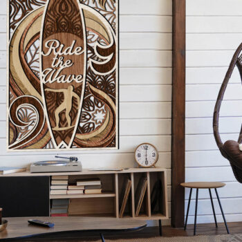 Intra απο ξύλο plywood 3mm-4mm πάχος – Ξύλινη διακόσμηση τοίχου σανίδα του σερφ Δίασταση  40x30 cm INTRAFABR-73691338 - Image 4