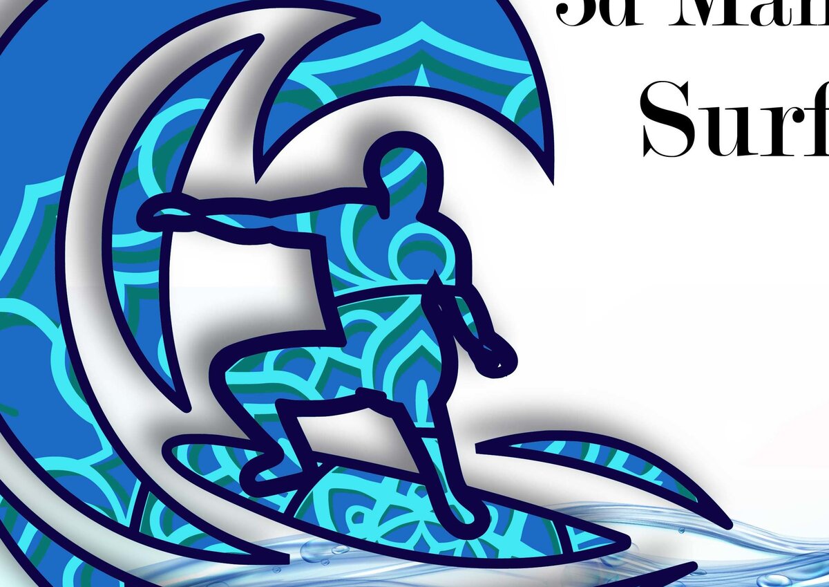 Intra απο ξύλο plywood 3mm-4mm πάχος – Surfer, 3d Mandala Δίασταση  20x20 cm INTRAFABR-24965053