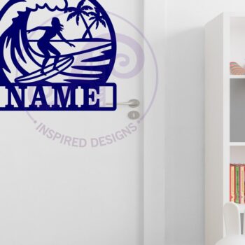 Intra απο ξύλο plywood 3mm-4mm πάχος – Surfer Γυναικείο Όνομα Wall Art SV, Δίασταση  40x30 cm INTRAFABR-122343304 - Image 4