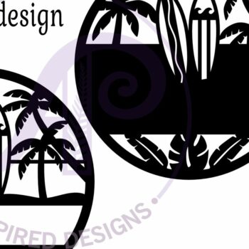 Intra απο ξύλο plywood 3mm-4mm πάχος – Σήμα ονόματος παραλίας Surfers Δίασταση  20x20 cm INTRAFABR-93809937 - Image 3