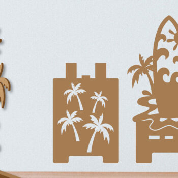 Intra απο ξύλο plywood 3mm-4mm πάχος – Κοπή λέιζερ βάσης τηλεφώνου σερφ Δίασταση  20x20 cm INTRAFABR-99537512 - Image 1