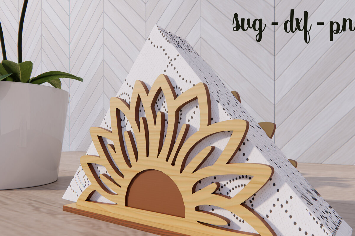 Intra απο ξύλο plywood 3mm-4mm πάχος – SVG 3d Ξύλινη θήκη χαρτοπετσέτας Δίασταση  20x20 cm INTRAFABR-79138022