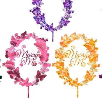 Intra απο ξύλο plywood 3mm-4mm πάχος – SVG 7 Designs Wedding Toppers Marry Me Δίασταση  40x30 cm INTRAFABR-31883818 - Image 2