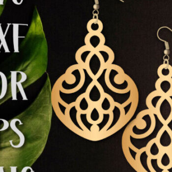 Intra απο ξύλο plywood 3mm-4mm πάχος – Σκουλαρίκια Boho, Πρότυπο κοπής με λέιζερ Δίασταση  5x5 cm INTRAFABR-98593367 - Image 1