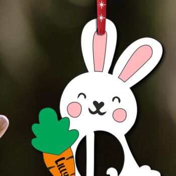 Intra απο ξύλο plywood 3mm-4mm πάχος – SVG Λαγουδάκι Πασχαλινό Στολίδι Γράμμα L Δώρο Δίασταση  20x20 cm INTRAFABR-113130110 - Image 3