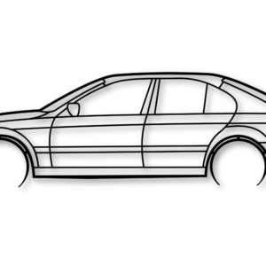 Intra απο ξύλο plywood 3mm-4mm πάχος – SVG Car Silhouette, Vector τέχνη τοίχου αυτοκινήτου Δίασταση  40x30 cm INTRAFABR-109605929