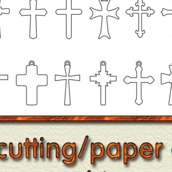 Intra απο ξύλο plywood 3mm-4mm πάχος – Πρότυπα κοπής χριστιανικών σταυρών Δίασταση 20x20 cm INTRAFABR-59023224 - Image 3