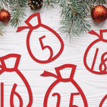 Intra απο ξύλο plywood 3mm-4mm πάχος – SVG Αριθμοί Ημερολογίου Χριστουγέννων Advent Δίασταση  20x20 cm INTRAFABR-109835862 - Image 4